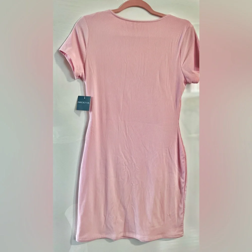 Ardene Blush baby Pink Bodycon Dress XL mini summer vacation beach - Picture 3 of 6